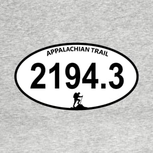 Appalachian Trail total Mileage Marathon style 2194.3k miles T-Shirt